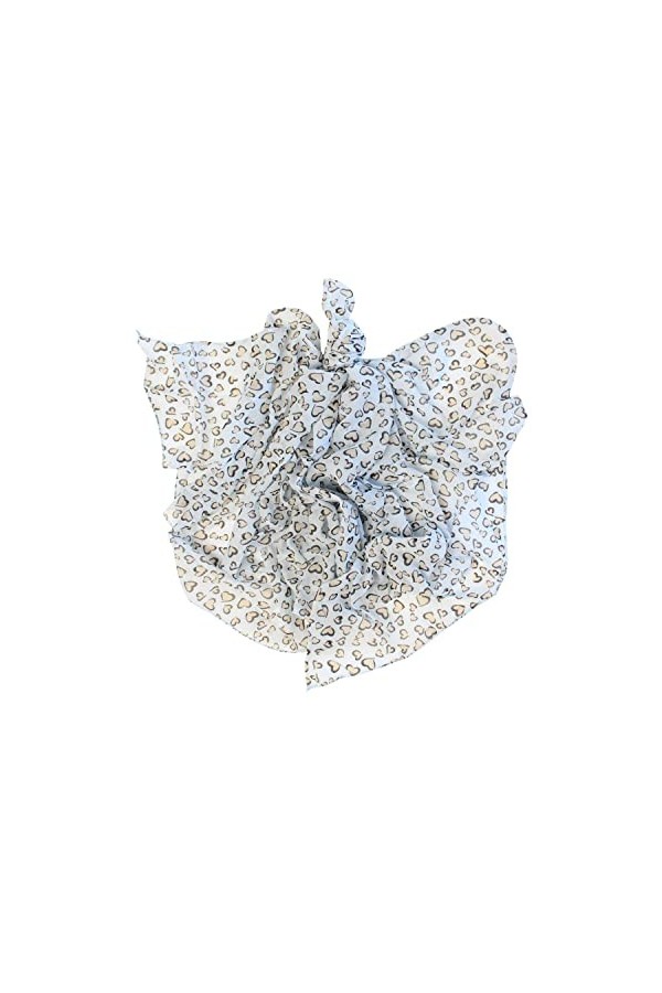 KIKKA MIA - 80 % coton 20 % soie imprimé - écharpe femme fabriquée en Italie - Foulard élégant accessoire écharpe de haute qu