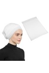 Foulard musulman pour femme - Foulard en coton - Bone Hijab - Hijab - Bonnet de hijab - Pour perte de cheveux - Chimiothérapi