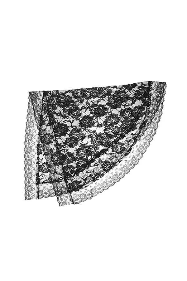 FRCOLOR Bufandas Para Mujer Triangle Dentelle Voile Masse Catholique Tête Couvrant Écharpe Foulard Voiles Floraux Pour De Mar