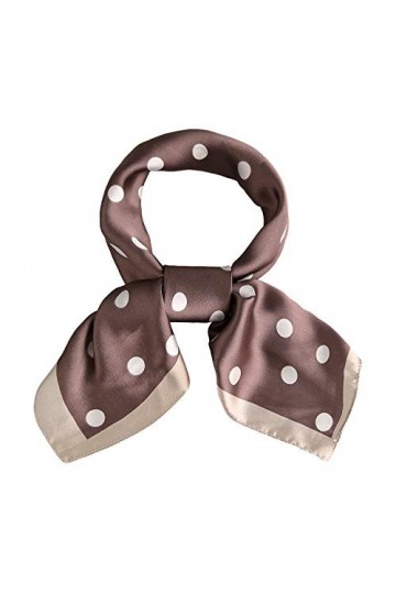 SOJOS Bandanas Vintage Écharpes à Pois Carrés Pour Femmes 27 x 27 en Soie Comme un Foulard La grâce du Collier SC317 Avec