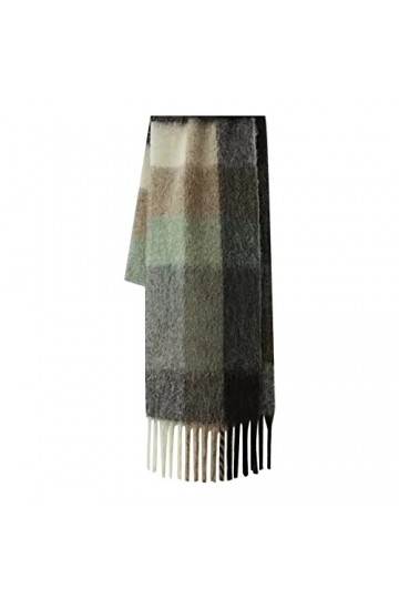 Xbemkste Foulard thermique pour femme - Pour lautomne et lhiver - Classique - À carreaux - Chaude - Douce et épaisse - 1 pa