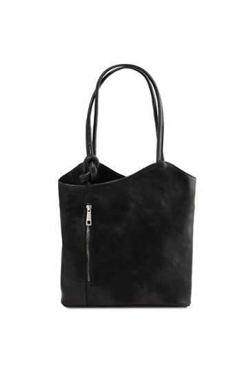 Tuscany Leather Patty - Sac en Cuir Convertible en Sac à Dos - TL141497 Noir 