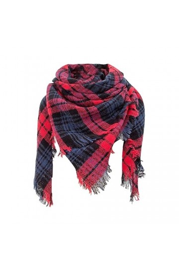 Écharpe Femme Hiver Imprimé Chaud Automne Hiver Écharpe dAutomne Hiver Écharpe Hiver Écharpe Carreaux Tartan Rayures Écharpe