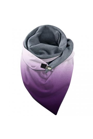 Écharpe dhiver pour femme - Écharpe triangulaire chaude - Avec carreaux géométriques et boutons - Poncho classique - Personn