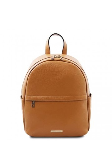 TUSCANY LEATHER TLBag Sac à dos en cuir souple Cognac