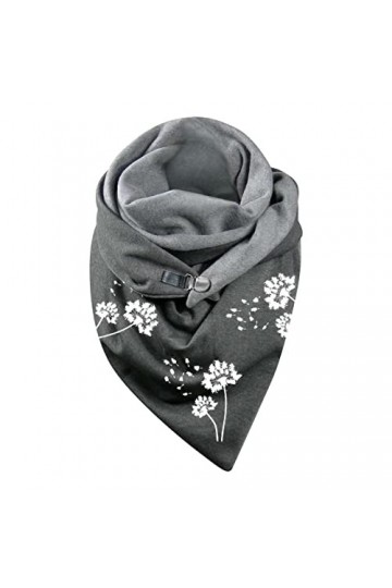 Écharpe dhiver pour femme - Écharpe triangulaire chaude - Écharpe dautomne classique avec foulard géométrique - Cache-cou t