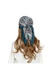 RIIQIICHY Petit Foulard Carré de Soie Multi-motifs pour Femmes Accessoires Élégants 70 * 70cm