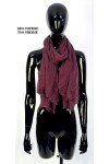 Van Der Rich ® - Foulard Echarpe Froissé Cache Cou Homme Femme 40-Bordeaux, TU 