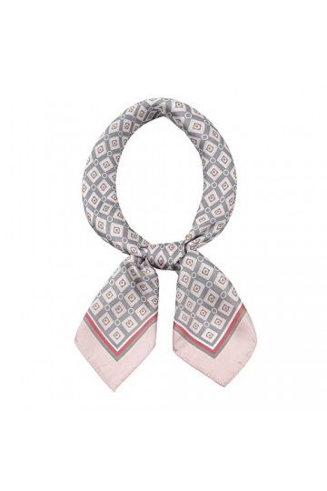 RIIQIICHY Petit Foulard Carré de Soie Multi-motifs pour Femmes Accessoires Élégants 70 * 70cm