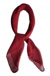 Topmode Foulard carré 70cm couleur unie Femmes/Enfants Bordeaux 