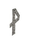 Allegra K Écharpe Skinny Motif Imprimé Animal Léopard Foulards Long Cou Bandeau Pour Femme Noi Taille unique