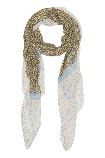 Springfield Foulard imprimé fleurs bicolore, vert, régulier pour femme, vert