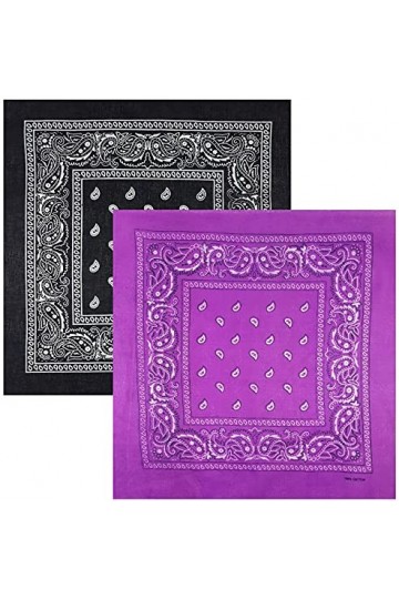 Feelinko Bandana multifonction original Paisley Nicki Biker - 100 % coton - Foulard Zandana multifonction - Unisexe - Rouge -