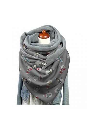 ÉCharpe Chale Noël ÉCharpe Mode Chic Noël ÉCharpe Chale Noël Echarpe Hiver ÉCharpe Triangle Femme Pour Automne Hiver Foulards