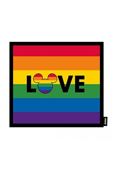 Cerdá - Foulard multicolore de la collection Disney Pride - Licence officielle Disney