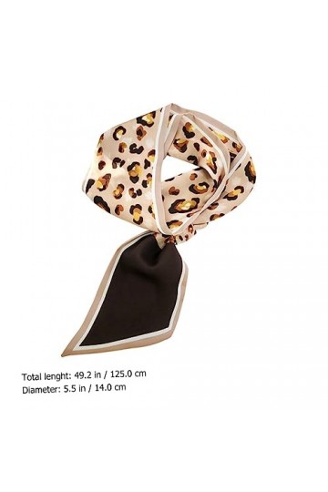 minkissy 2 Pièces Foulard De Soie De Femmes Foulard De Soie Pour Cheveux Bandeau Écharpe Cheveux Écharpe Porte-Queue De Cheva