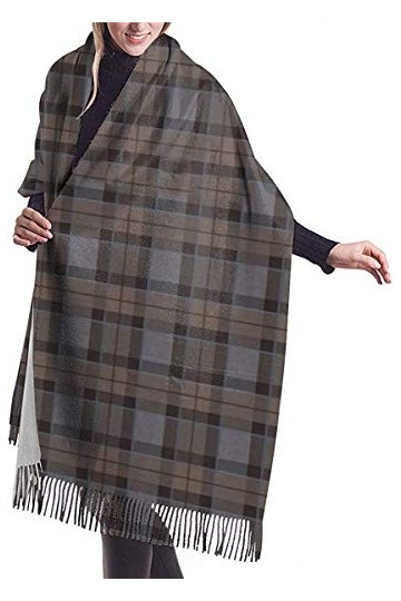 JJsister Foulards,Echarpes,Pashmina Femme Châle Wrap, Outlander Tartan - Fraser Tartan 3D Printed Casual Cashmere Cotton Shaw