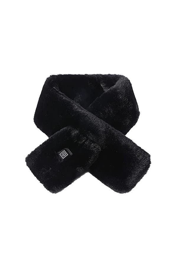 Enfants Echarpe Hiver Echarpe de Cercle Cache-cou Chaud Cache-col en Fausse Fourrure de Lapin Epais Enfants 0 à10 ans Echarpe