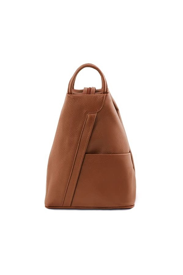 TUSCANY LEATHER Shanghai Sac à dos en cuir Beige