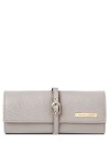 TUSCANY LEATHER Trousse à bijoux en cuir souple Gris clair