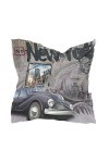 LUNLUMO Foulard en soie pour femme Motif New York 59,9 x 59,9 cm
