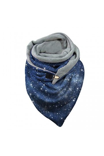 Écharpe pour Femme - Triangle Hiver Imprimé Papillon Thermique Rétro dautomne Douillet avec Bouton Épaulette Foulards Châles