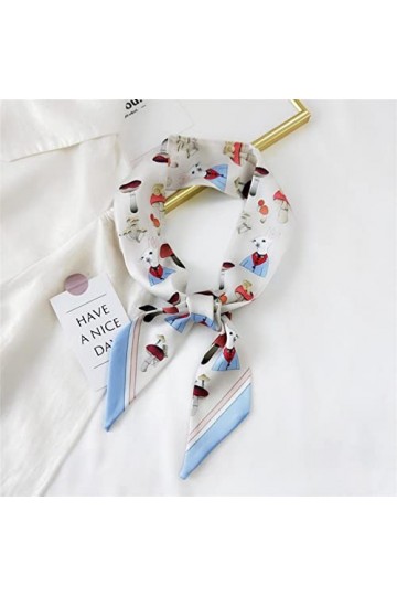 TIANGUO Mode Femmes Soie Coiffure Écharpe Bandanas Lady Cheveux Sac à Ruban Skinny Echarpes Design Serviette de Poignet Foula