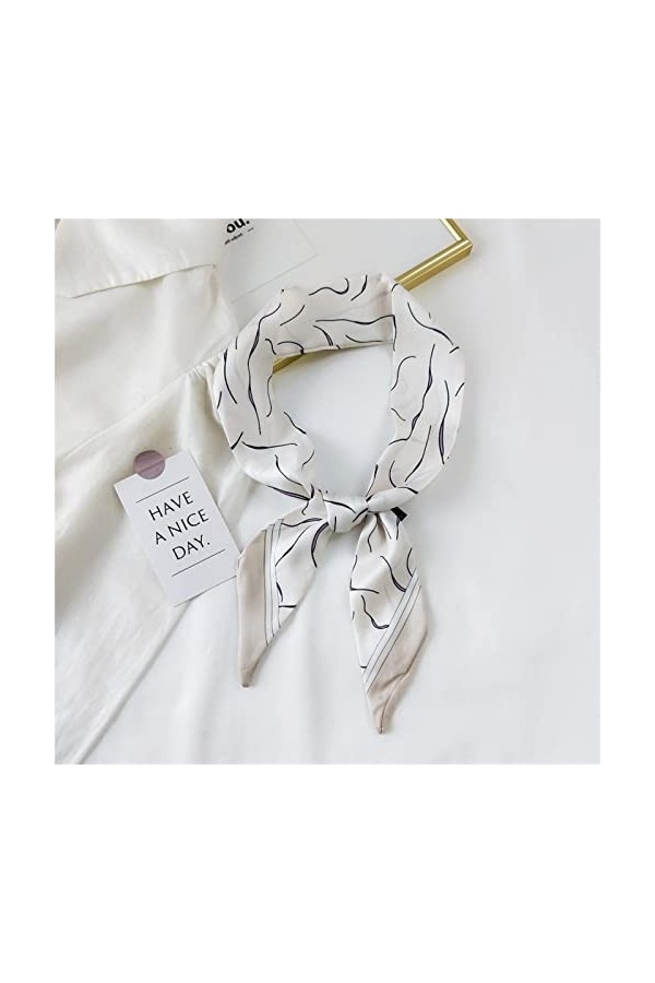 TIANGUO Mode Femmes Soie Coiffure Écharpe Bandanas Lady Cheveux Sac à Ruban Skinny Echarpes Design Serviette de Poignet Foula