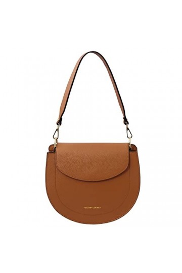 TUSCANY LEATHER Tiche Sac bandoulière en cuir Cognac