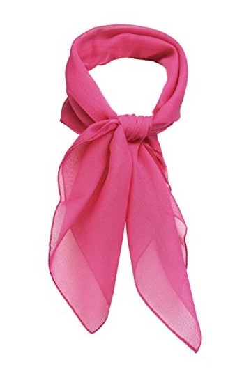 TigerTie Foulard en mousseline pour femme - Rose uni - Taille : 58 cm x 58 cm