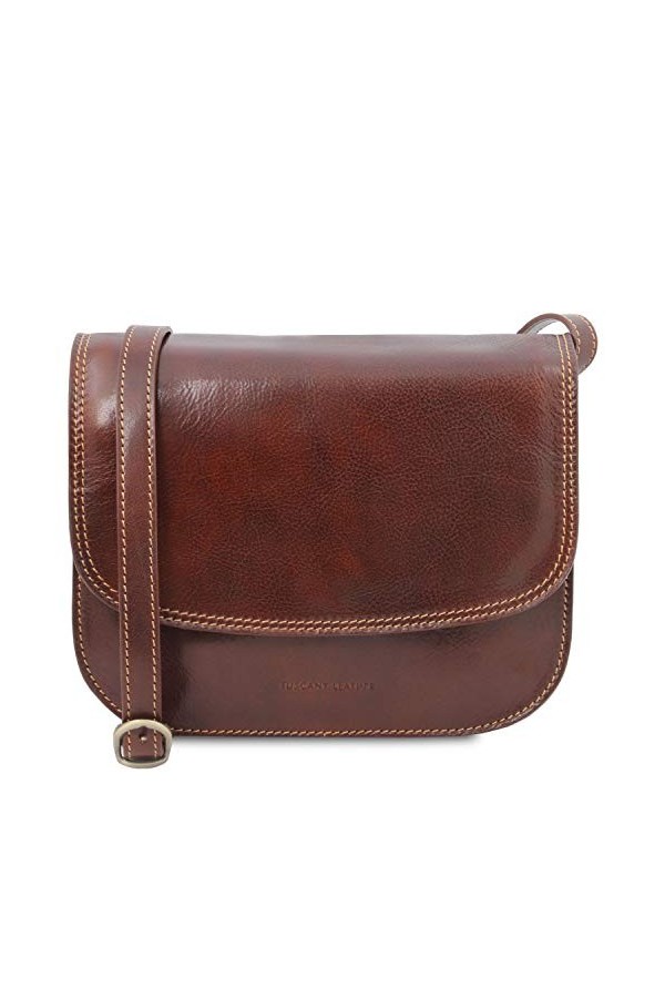 Tuscany Leather Greta Sac bandoulière en Cuir Rouge