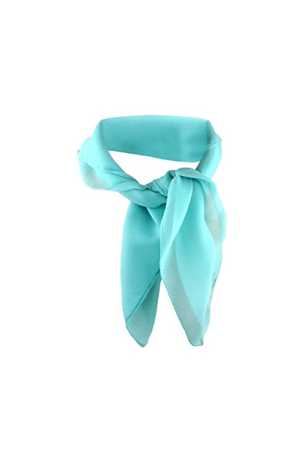 TigerTie dames Chiffon tissu nicki bordeaux bordeaux taille 50 cm x 50 cm - tissu foulard écharpe