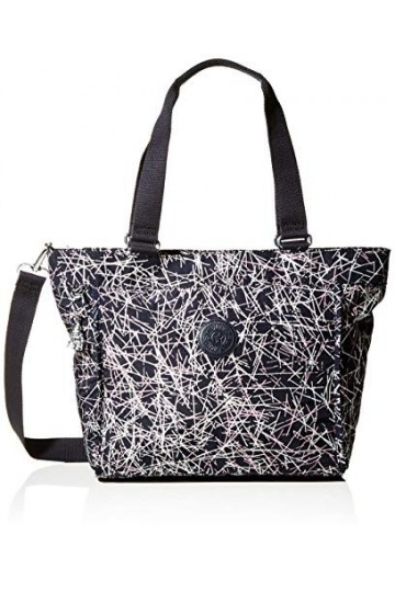 Kipling New Shopper S, Cabas femme, Multicolore Navy Stick Print , 42x27x13 cm B x H T 