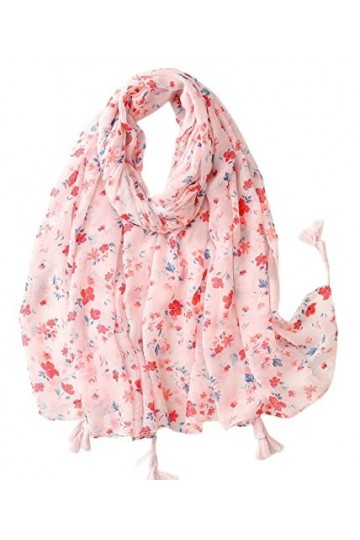 FAIRYGATE écharpe à fleurs écharpes florales pour femmes foulard imprimé écharpe pour printemps été et automne quatre saisons