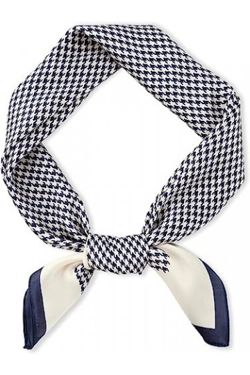 DAMILY Foulard imprimé houndstooth simple foulard tête souple pour dormir Jaune 
