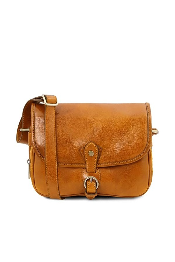 TUSCANY LEATHER Alessia Sac bandoulière en cuir Miel