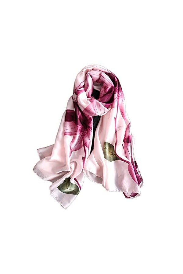FAIRYGATE Foulards En Soie Rétro Imprimé Motif Géométrique Rayures Écharpe Doux Chaud dAutomne Hiver Etoles Châle De Plage T