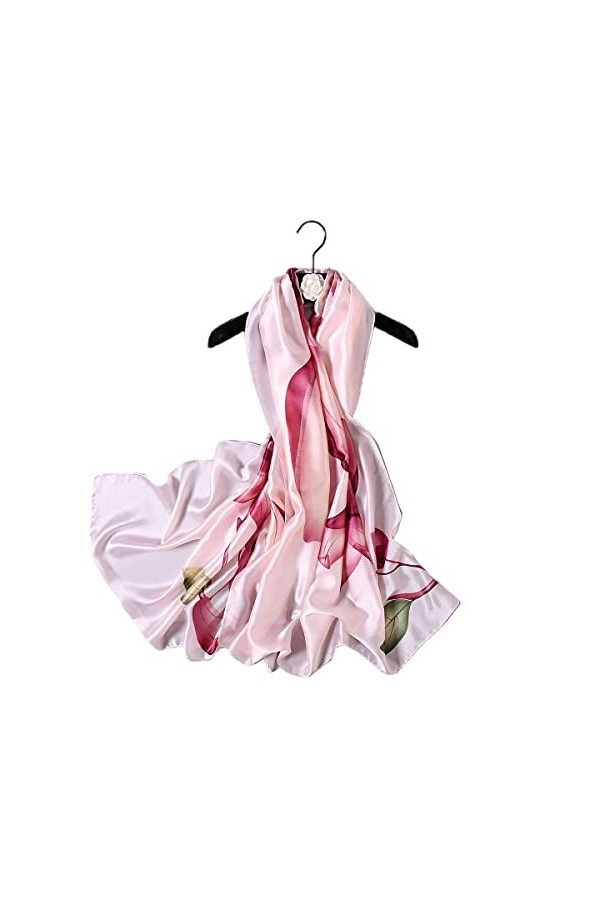 FAIRYGATE Foulards En Soie Rétro Imprimé Motif Géométrique Rayures Écharpe Doux Chaud dAutomne Hiver Etoles Châle De Plage T