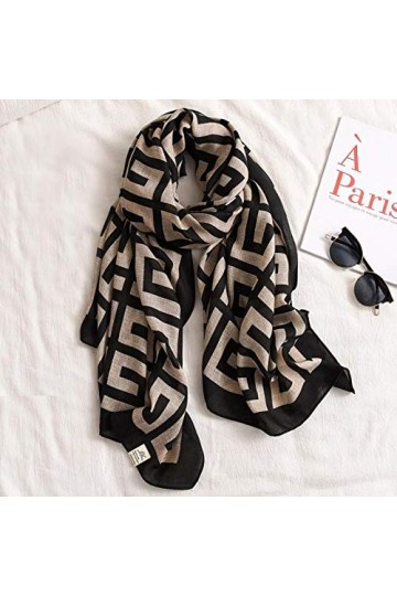 LCUK Marque de Luxe Femmes écharpe en Coton Grands châles Hijab Foulard Conception Impression Dame Plage volé Foulards