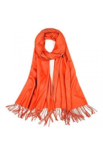 YFZYT Foulard pour femme Automne Hiver Grande écharpe en cachemire doux avec pompons / franges, écharpe légère et chaude à ca