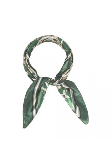 Moorle Foulard en soie pour femme - Élégant bandana - Foulard en soie - Grande écharpe pour cheveux - Foulard en satin doux -