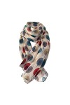 Femmes en mousseline de soie imprimé longue écharpe douce wrap foulard châle dames Automne et hiver nouvelles soies petite éc