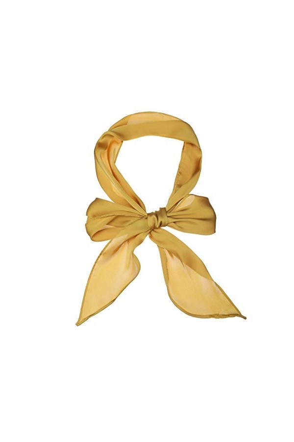 Foulard fin uni uni pour femme, abricot, 140 x 13cm/55.12 x 5.12 inches L*W 