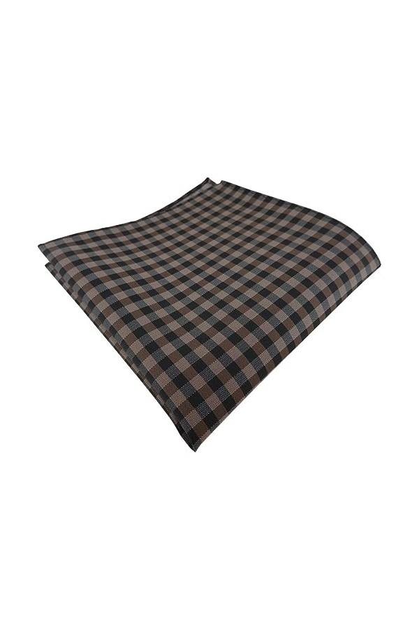 TigerTie - Foulard - À Carreaux - Femme marron braun dunkelbraun anthrazit Taille Unique
