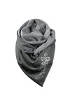 PANPANY Hiver Chaud Écharpe Écharpe Triangle Femme Vintage Foulards Écharpe Femme Hiver RéTro Automne Hiver Scarf Classique É