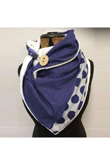 rtdgcv Écharpe pour femme avec boutons élégante personnalité classique géométrique écharpe automne femmes multi-usages rétro 