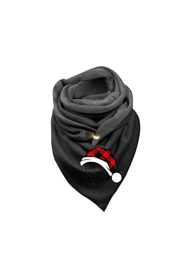 rtdgcv Écharpe pour femme avec boutons élégante personnalité classique géométrique écharpe femme rétro bohème foulard triangl