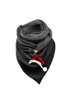 rtdgcv Écharpe pour femme avec boutons élégante personnalité classique géométrique écharpe femme rétro bohème foulard triangl