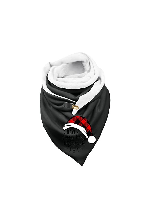 rtdgcv Écharpe pour femme avec boutons élégante personnalité classique géométrique écharpe femme rétro bohème foulard triangl