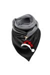 rtdgcv Écharpe pour femme avec boutons élégante personnalité classique géométrique écharpe femme rétro bohème foulard triangl
